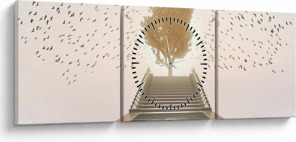 Tablou - Pod spre necunoscut (cu ceas) (90x30 cm)