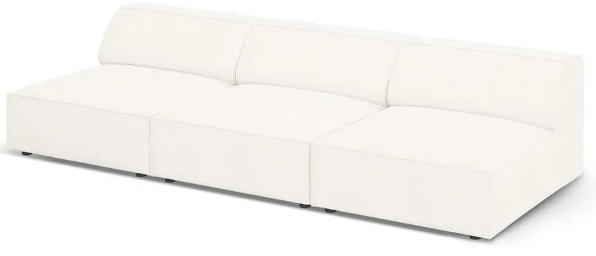 Canapea crem cu tapițerie din stofă bouclé 240 cm Jodie – Micadoni Home