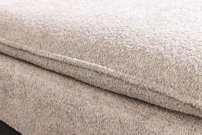 Taburete confortabil, suport pentru picioare Heaven 100cm, boucle sampanie bej