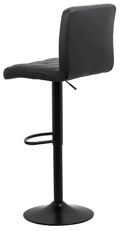 Scaun de bar negru ABS 147 – piele sintetică, modern, stabil