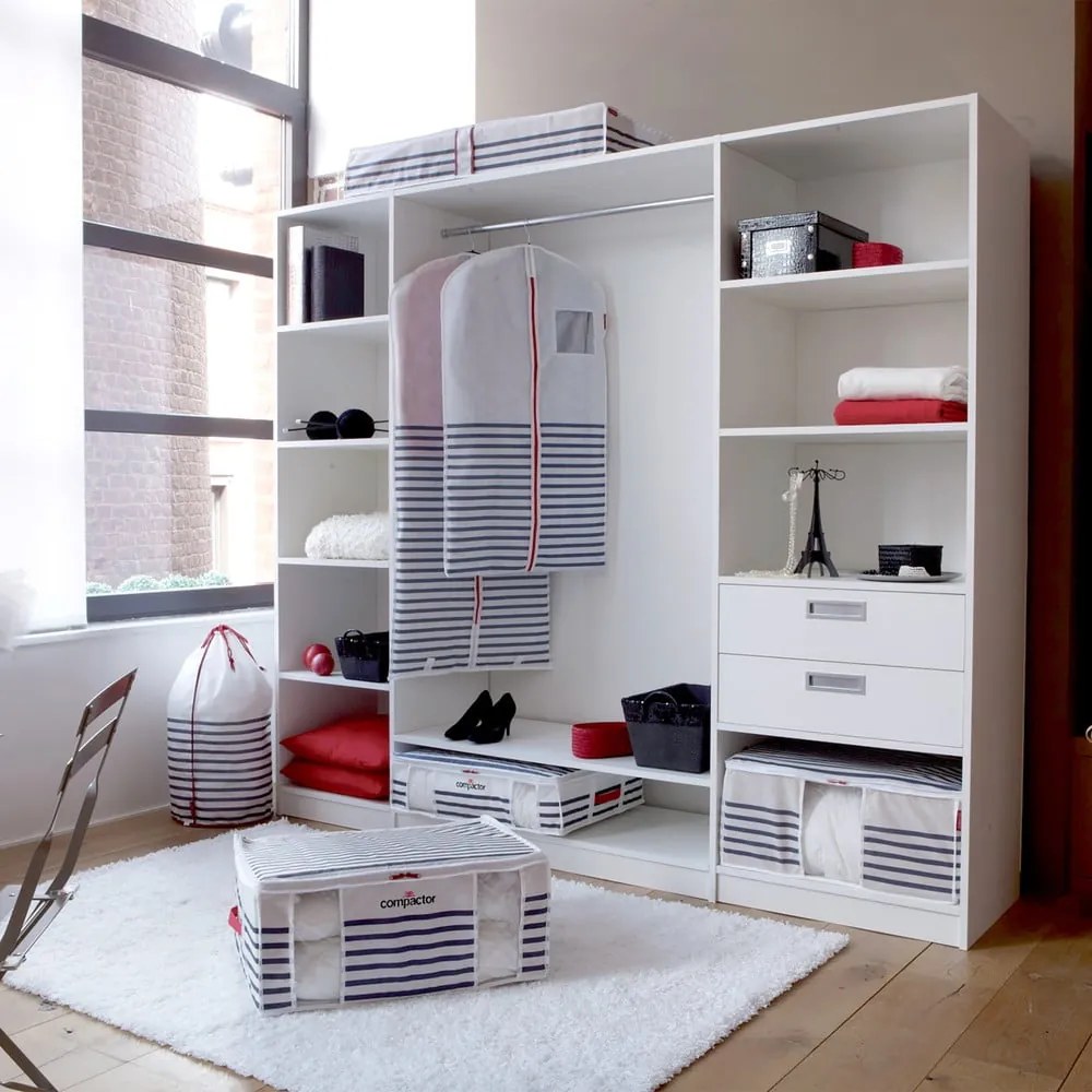 Cutie de depozitare cu vid pentru haine Compactor Mariniere, 125 l