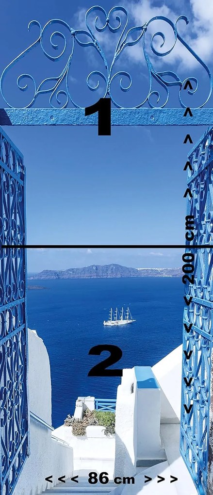 Fototapeta pentru usa GREECE 86x200 cm