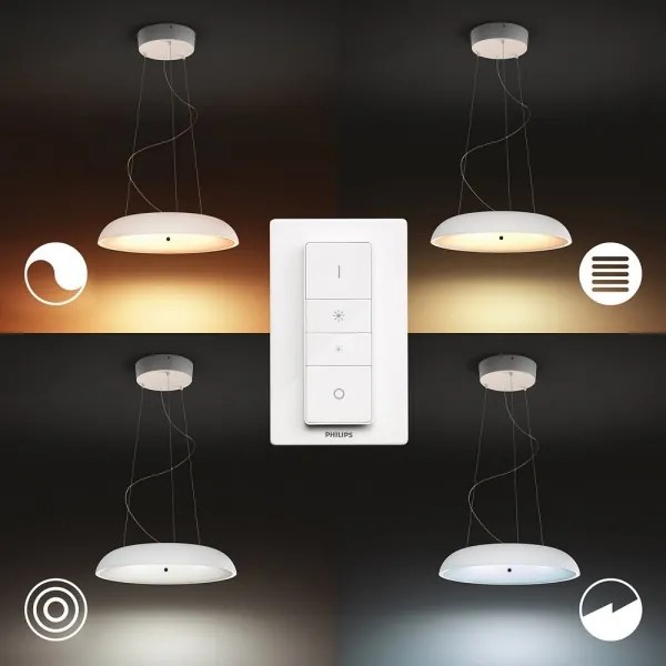 Philips 40233/31/P6 - Lustr LED Hue AMAZE 39W 230V cu dimmer și DO