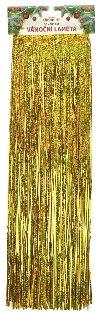 Beteală de Crăciun Ploaie auriu, 50 x 100 cm, laser efect