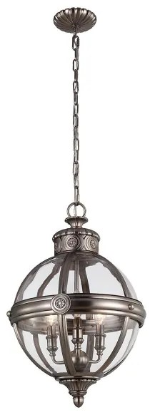 Lustră pe lanț Feiss FE-ADAMS-3P-ANL ADAMS 3xE14/60W/230V bronz