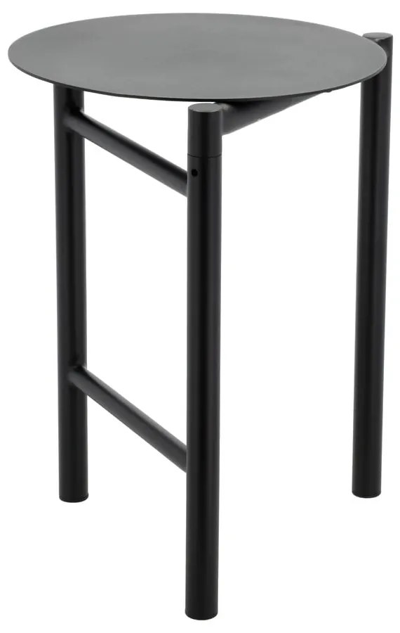 Scaun negru din metal Disc – Zone