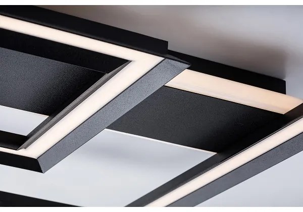 Rabalux 71071 - Plafonieră LED SIDONA, 48 W, 230 V, 3000 K, neagră