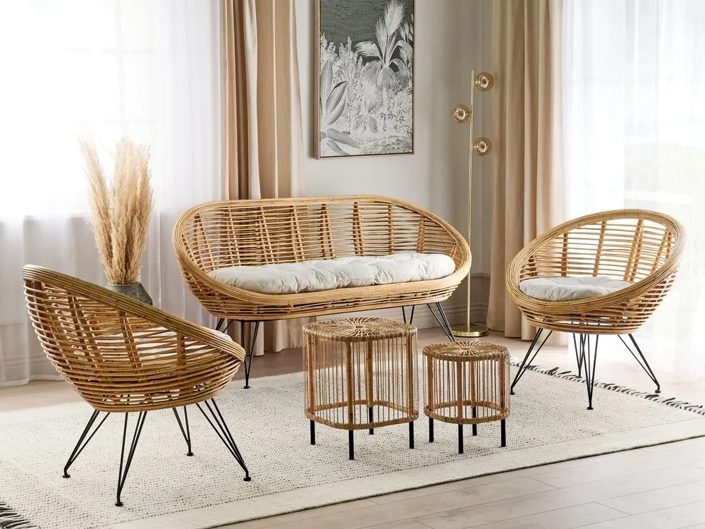 Set mobilier de grădină Marza (maro deschis. 1081224