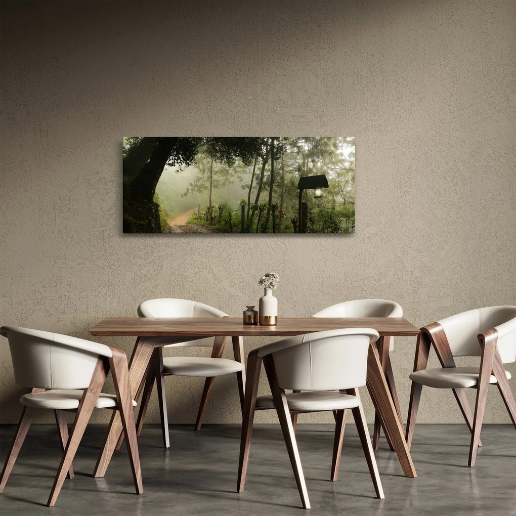 Tablou cu ceața de dimineața (120x50 cm)