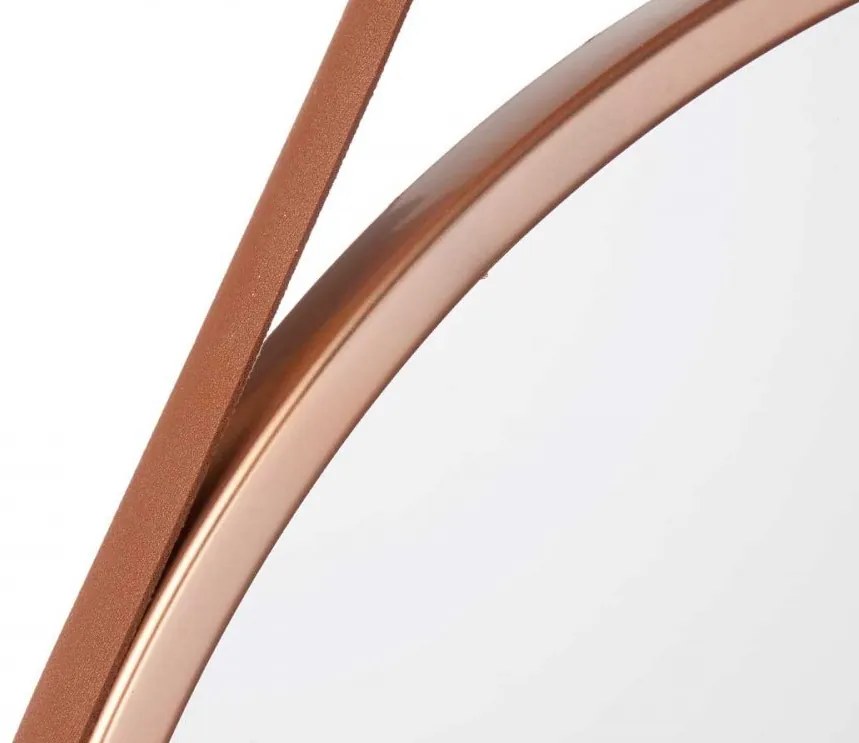 Oglinda de perete rotunda din bronz ROSEA, diametru 45cm