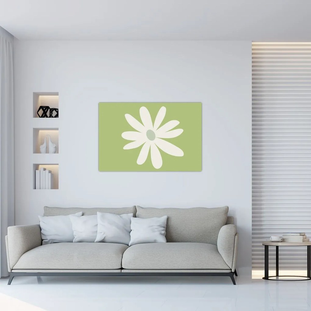 Tablou - Hippies, flori verzi N⁰2 (90x60 cm)