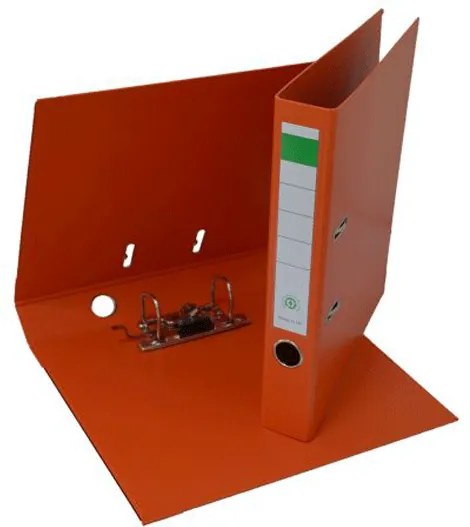 Biblioraft plastifiat PP/PP 5 cm portocaliu