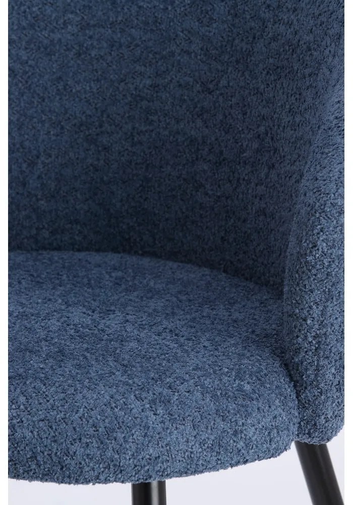 Set de scaune de sufragerie albastru 2 buc. din metal Radaja – Light &amp; Living