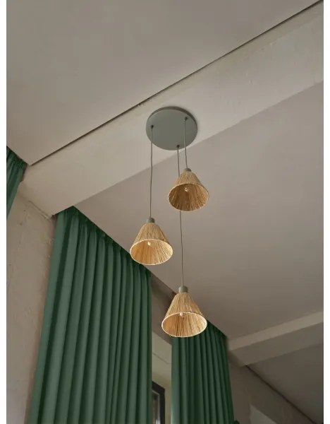 Lustră pe cablu Ledvance DECOR RAFFIA 3xE27/15W/230V rafie