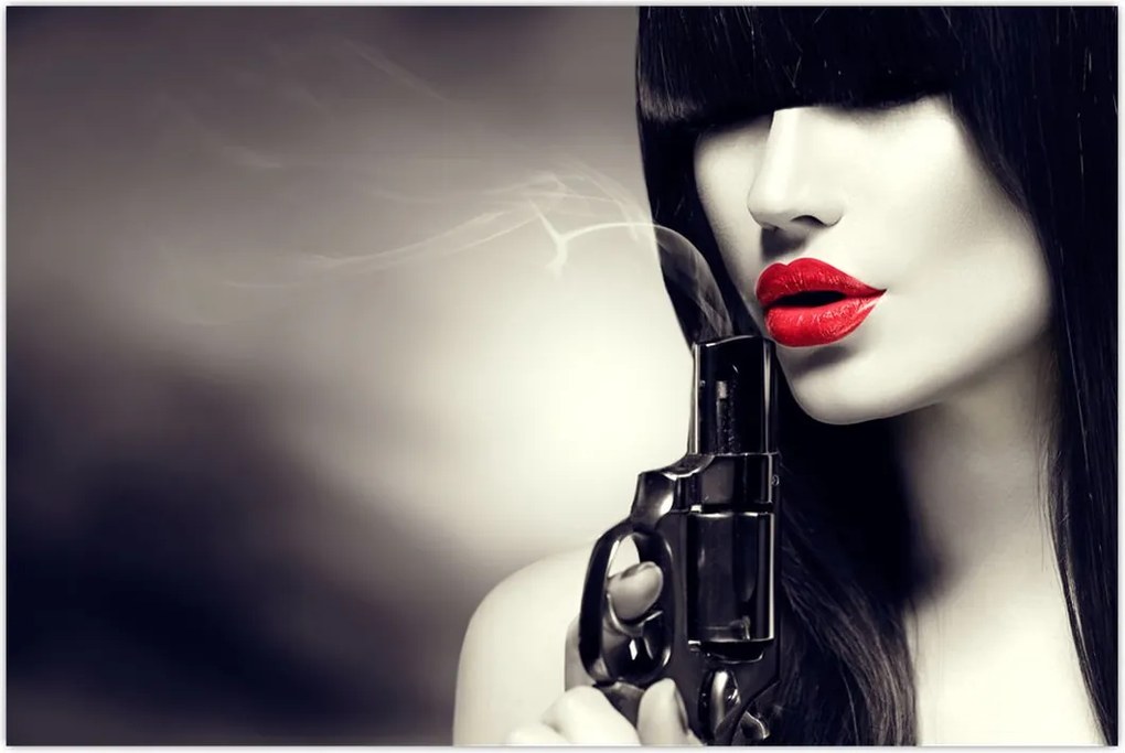 Tablou - Femeia misterioasă (90x60 cm)