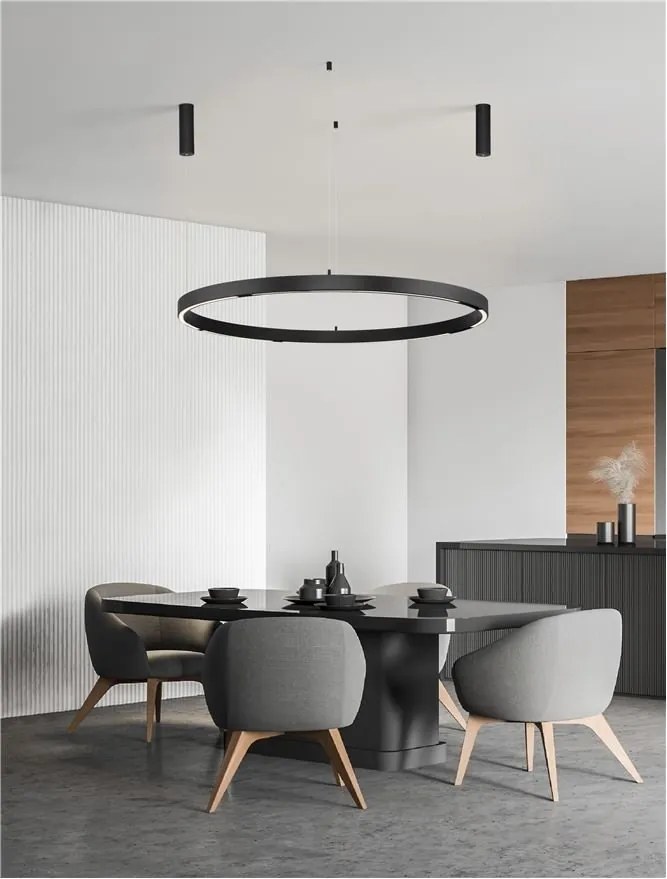 Sistem circular sina magnetica cu iluminat in partea superioara Breda 150cm