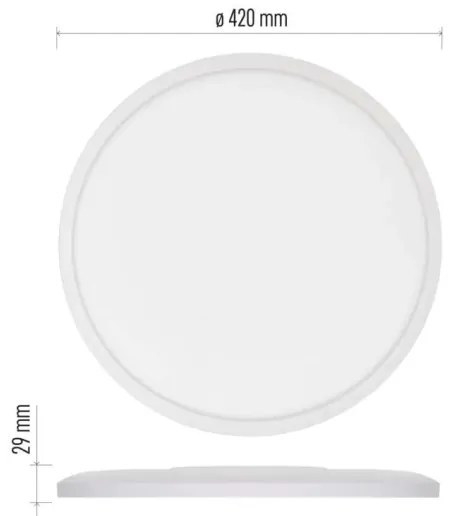 Plafonieră LED FLORI LED/22W/230V 4000K alb d. 42 cm