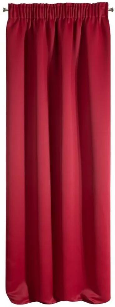 Draperie luxoasă opacă roșie 135 x 270 cm