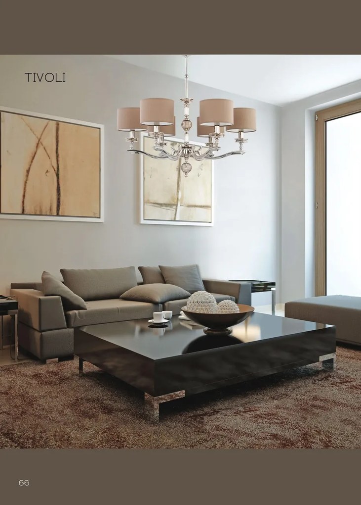 Candelabru 8 brate design modern realizat manual Tivoli