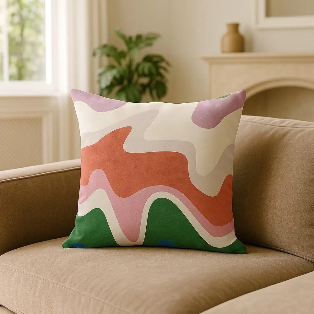 Față de pernă 43x43 cm Squiggly Breeze – Mila Home