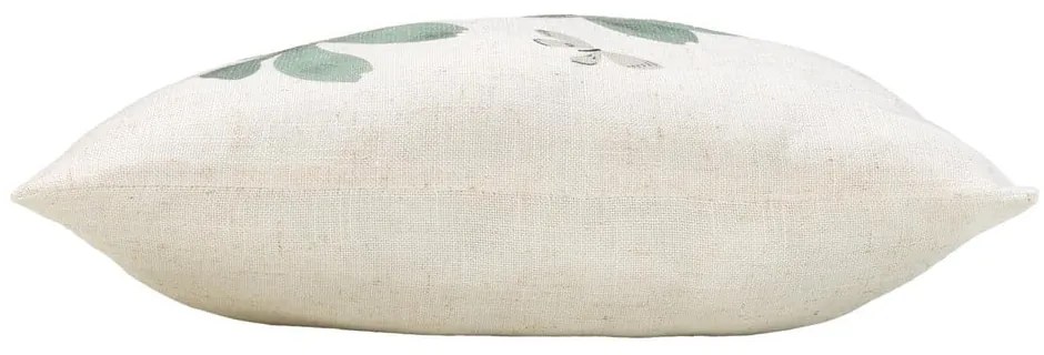 Pernă decorativă din amestec de in 45x45 cm Palmiflore – douceur d'intérieur