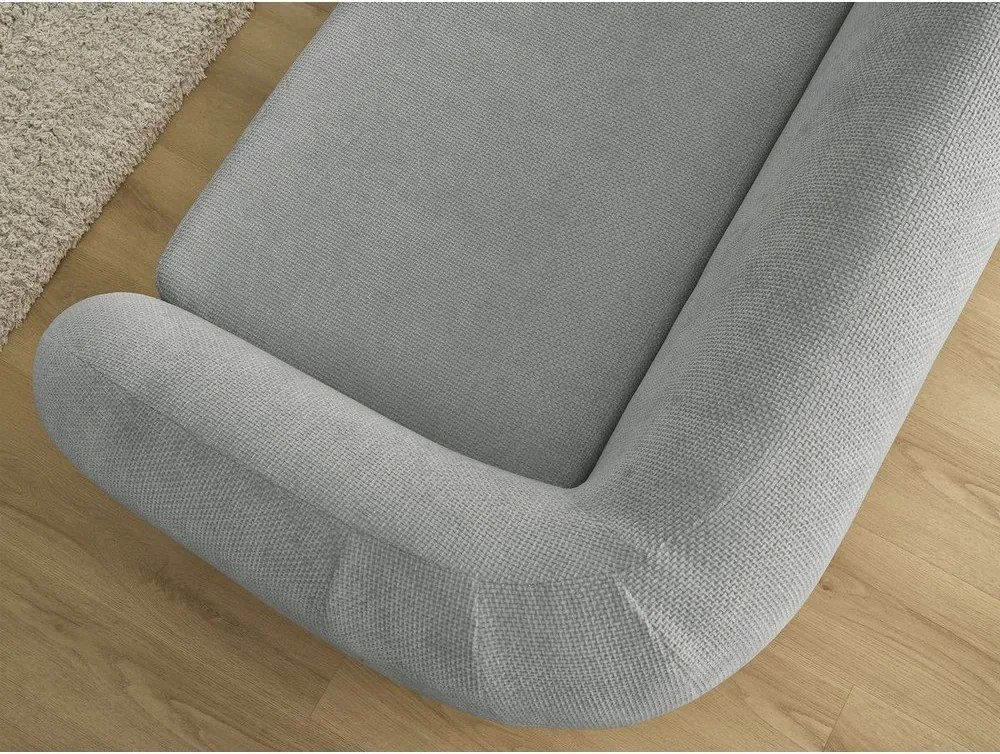 Canapea gri închis extensibilă cu tapițerie din chenille 228 cm Neyo – Bobochic Paris
