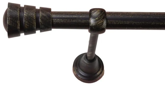 Galerie simpla -corso-simpla /19 -negru antichizat (Alege marime: 200 cm)