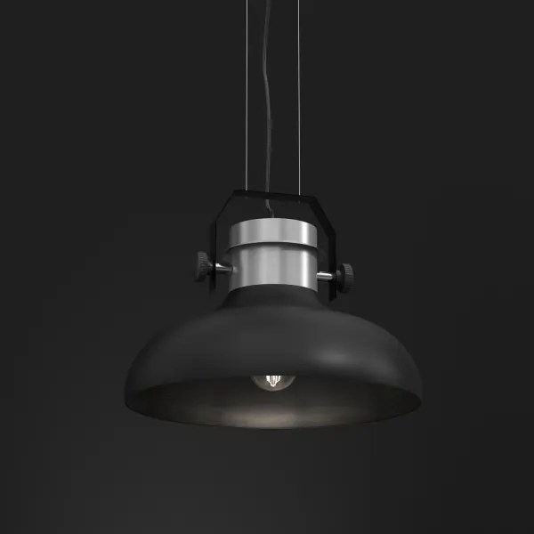 Lustră pe cablu HELSING 1xE27/60W/230V crom mat