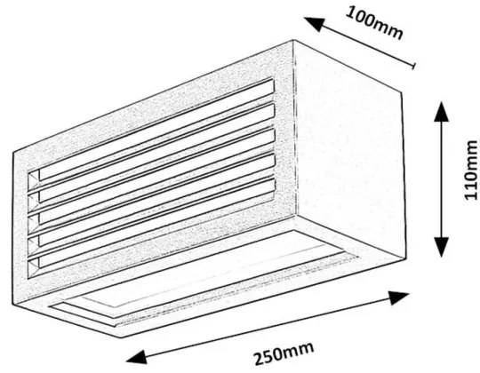 Aplică LED de exterior Rabalux 77100 LUBLIN LED/10W/230V IP54 negru