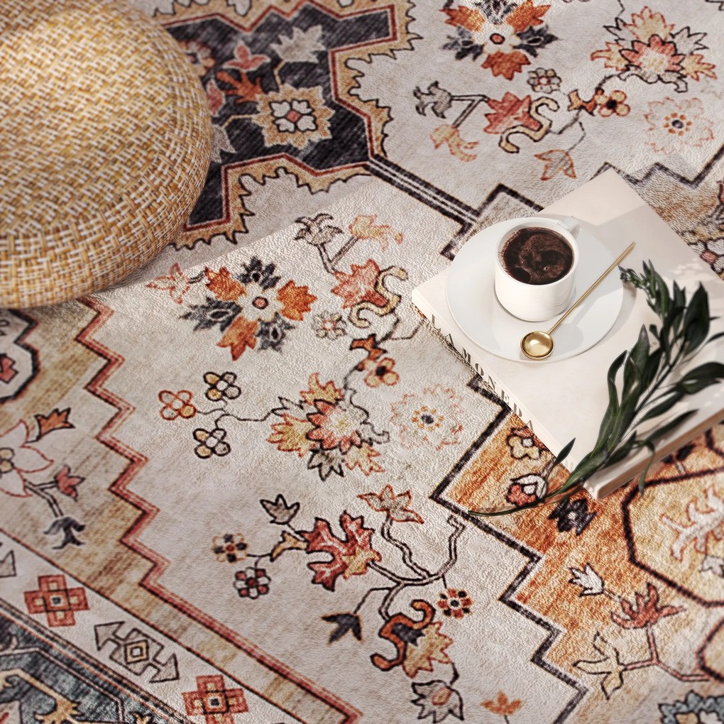 HOMCOM Covor cu Fir Scurt Boem Antiderapant și Lavabil 230x160 cm Maro | Aosom Romania