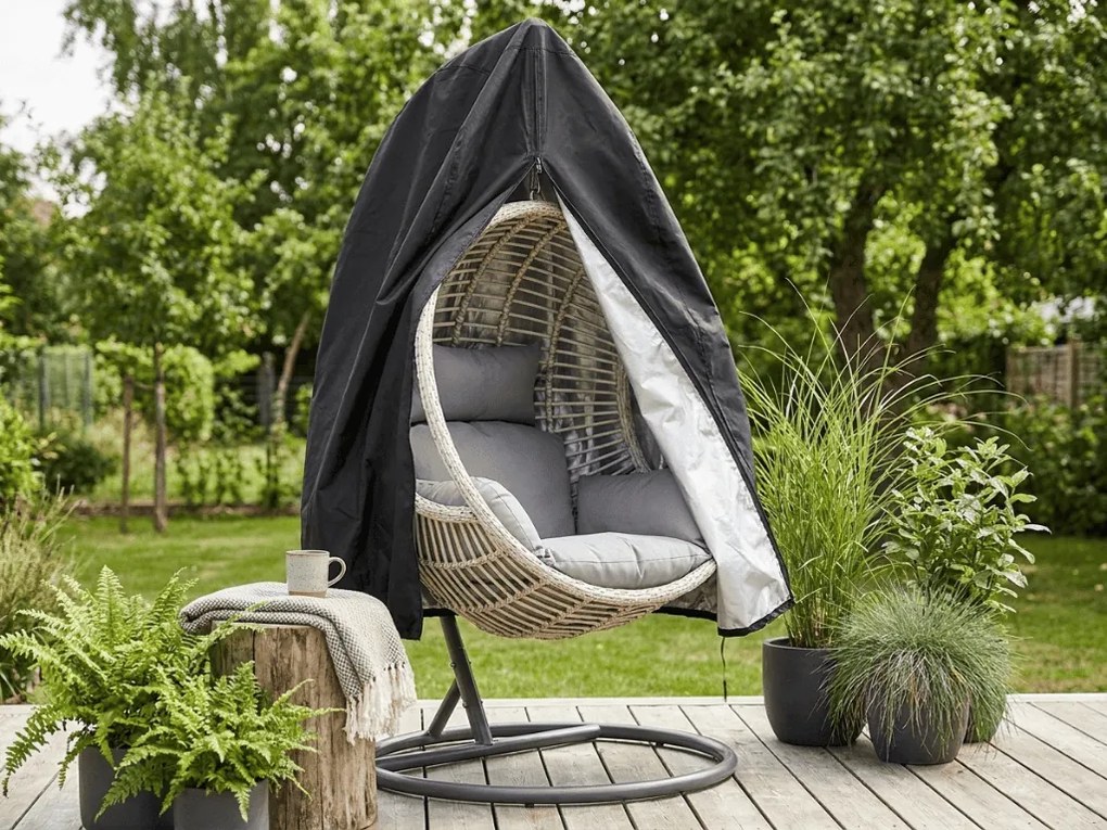 Husa de protectie pentru scaun suspendat KOKON 250x165 cm, negru