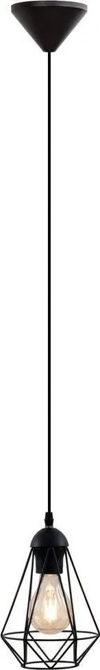 Lustră LED suspendată pe cablu 1xE27/6,5W/230V 2500K neagră