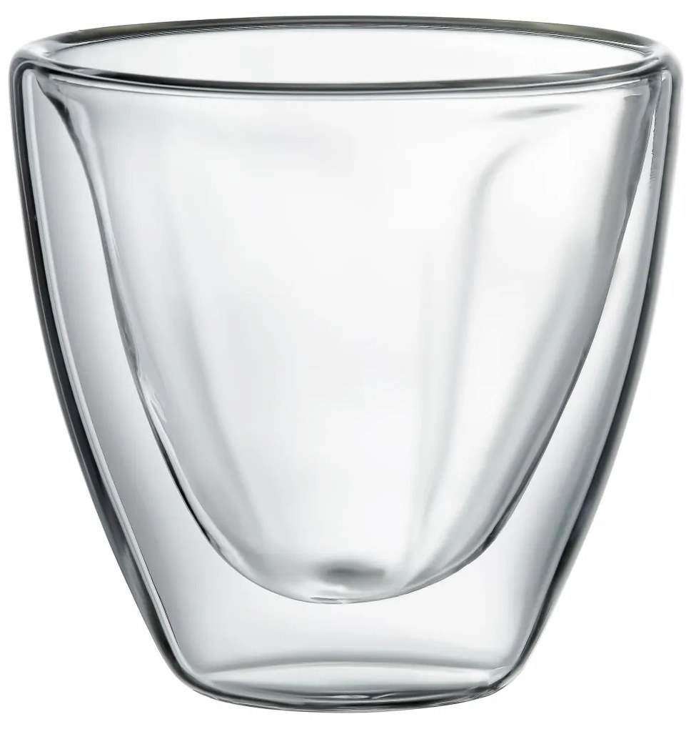 Set 2 pahare termorezistente 150ml, model inima, Mia
