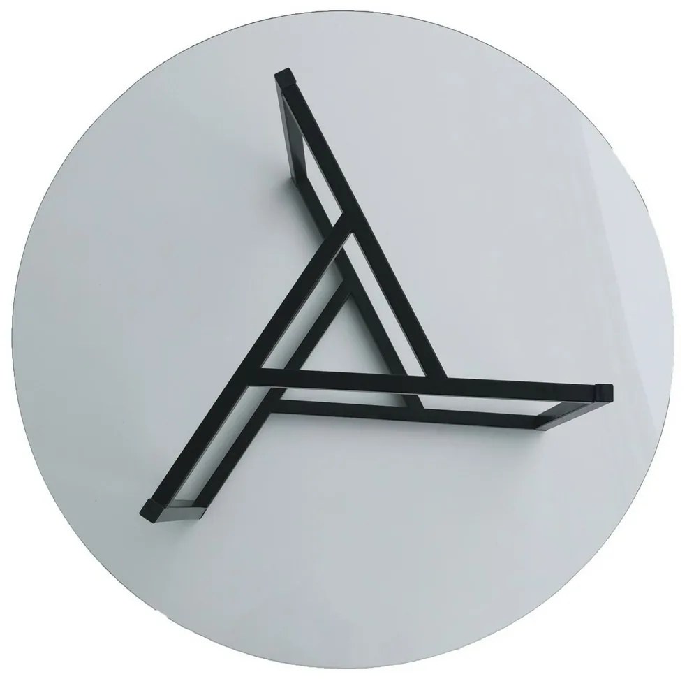 Măsuță de cafea Trio Black cu sticlătransparentă