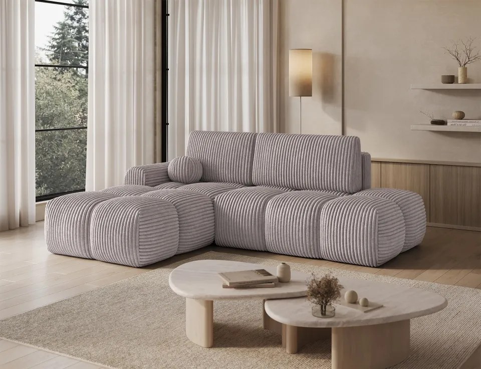 Colțar Vittario extensibil, 227x170x95 cm, orientare stânga – Modullo 03