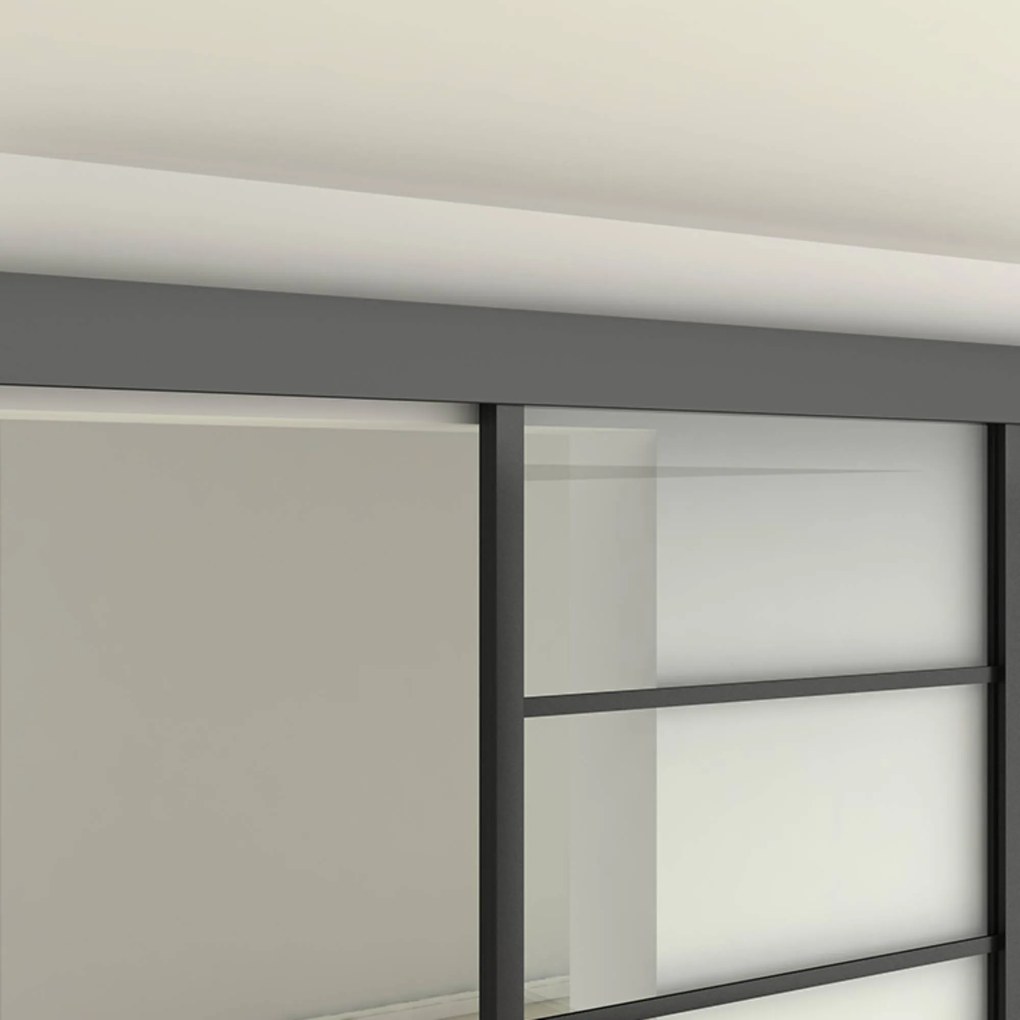 Ușă glisantă sticlă sablată ASB-004