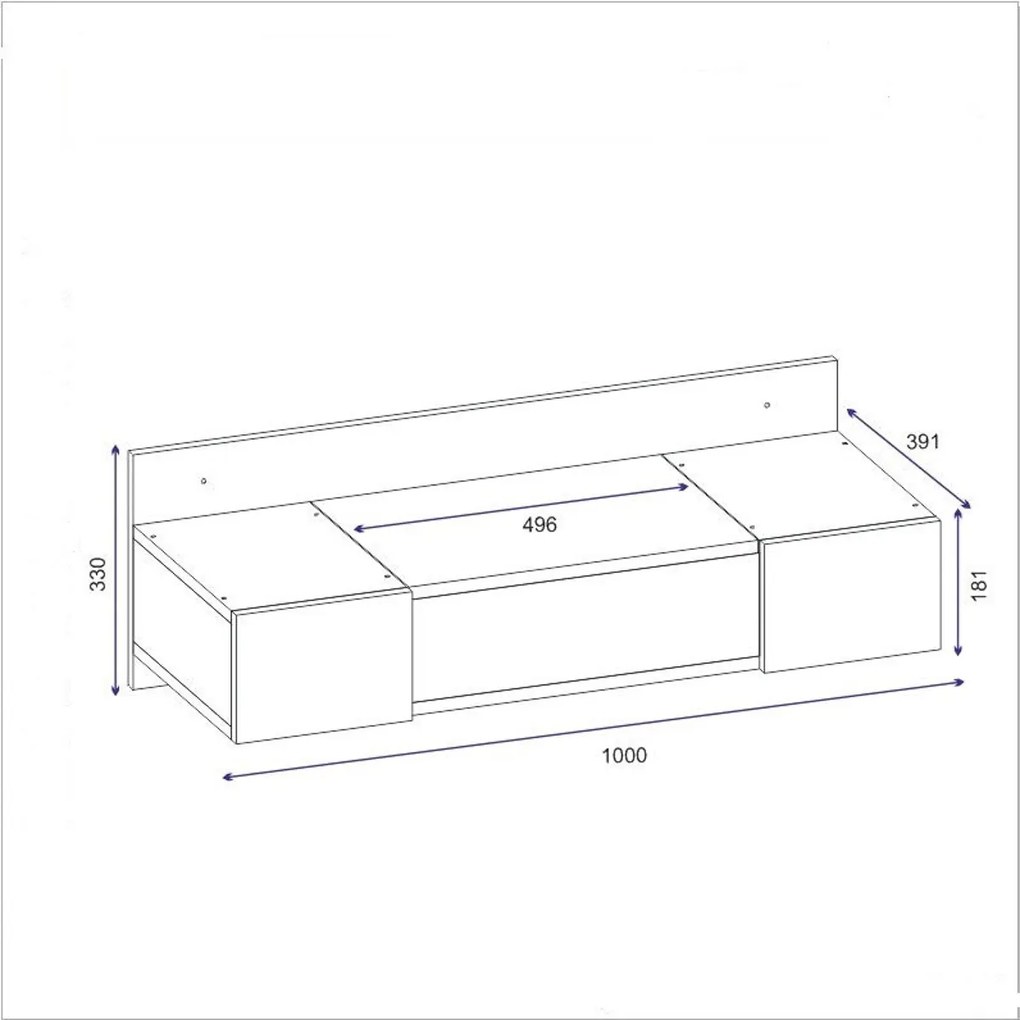 Masă cosmetică Zakkum Sapphire Oak