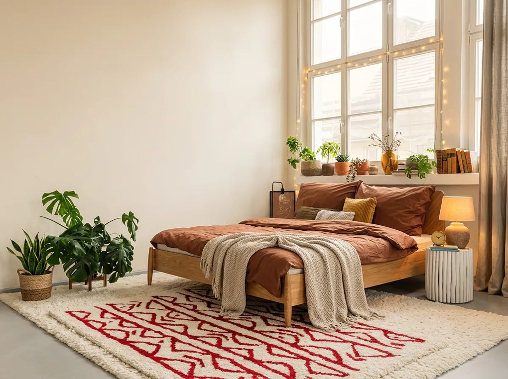 Lenjerie de pat din bumbac CALMORA maro Dimensiune lenjerie de pat: 2 buc 70 x 90 cm | 160 x 200 cm