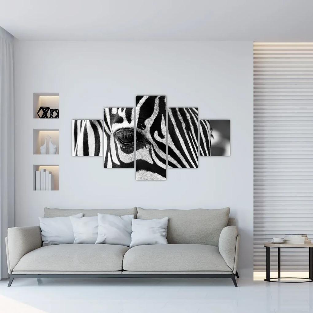 Tablou cu zebră (125x70 cm), în 40 de alte dimensiuni noi