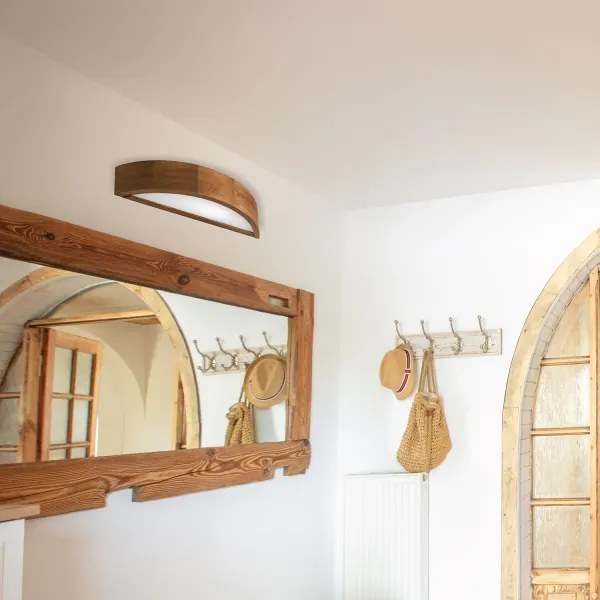 Brilagi - Aplică de perete LED CARVALHO 1xE27/15W/230V stejar/cireș