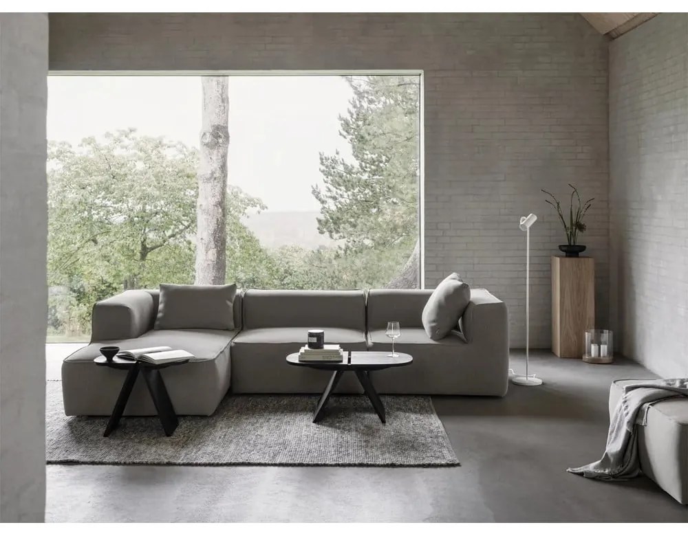 Măsuță de cafea neagră din lemn de stejar 43x80 cm Avio – Blomus