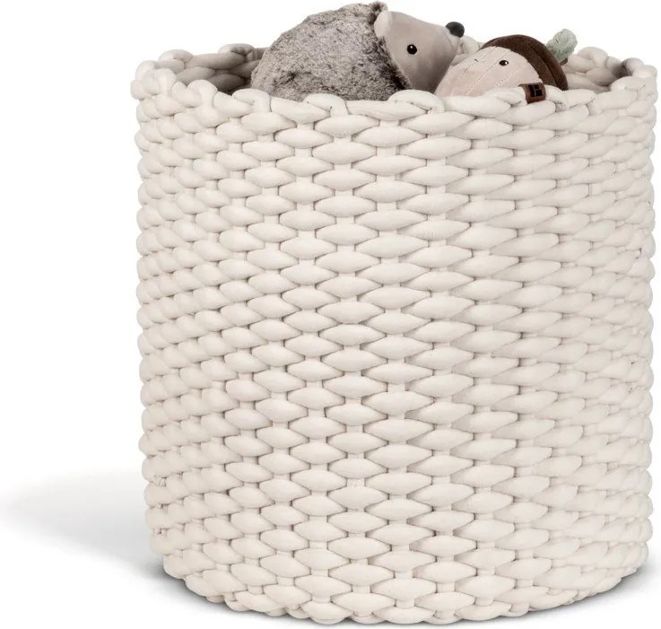 Coș de depozitare din material textil ø 40x40 cm Peach Skin Round XL – Bigso