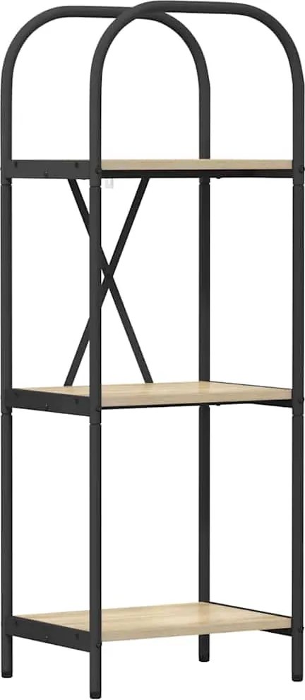 vidaXL Raft pentru cărți Stejar Sonoma 40 x 30 x 109 cm Lemn compozit