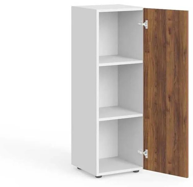 Dulap mediu Manager 39,9 x 42,2 x 119,5 cm, dreapta, nuca warmia / alb