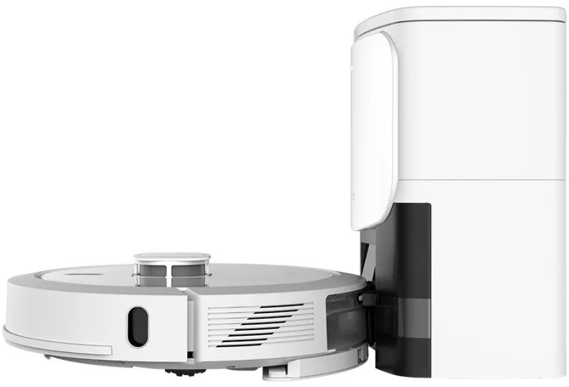 Aspirator robot Aeno RC4S ARC0004S, 5200 mAh, 4000Pa, 300 m², 300 ml, Comenzi vocale, Curatare uscata si umeda, Mapare, Program de curatare, Alb