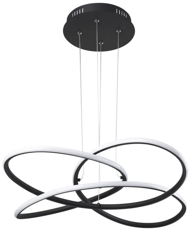 Lustra suspendata LED design modern PANDA negru 67201SH-30 GL