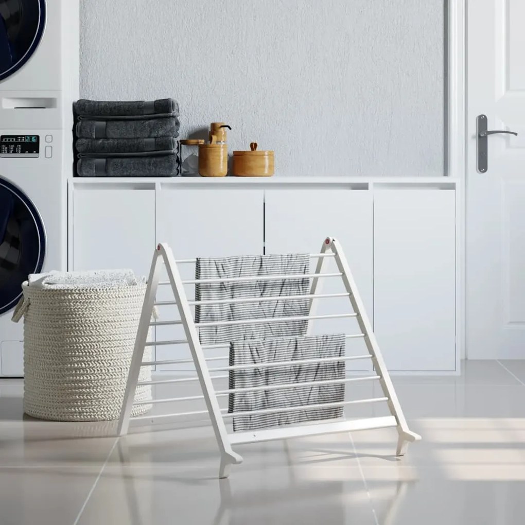 vidaXL Suport de uscare pentru cadă extensibil, 53-90 cm, aluminiu