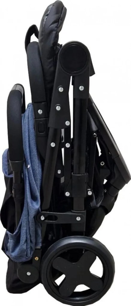 Carucior sport ultracompact pentru copii BABY CARE™ PRO S010, Transformabil in troller, Spatar reglabil in 3 trepte, Pozitie somn, Gri Jeans