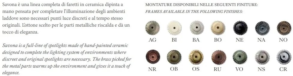 Aplica cu 3 spoturi realizata manual din ceramica SAVONA