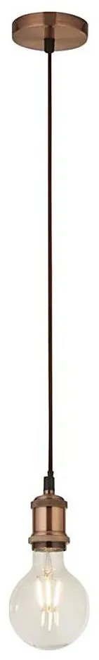 Searchlight 7461CU - Pendul pe cablu SUSPENSION 1xE27/60W/230V cupru